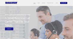 Desktop Screenshot of maximumcallcenter.com